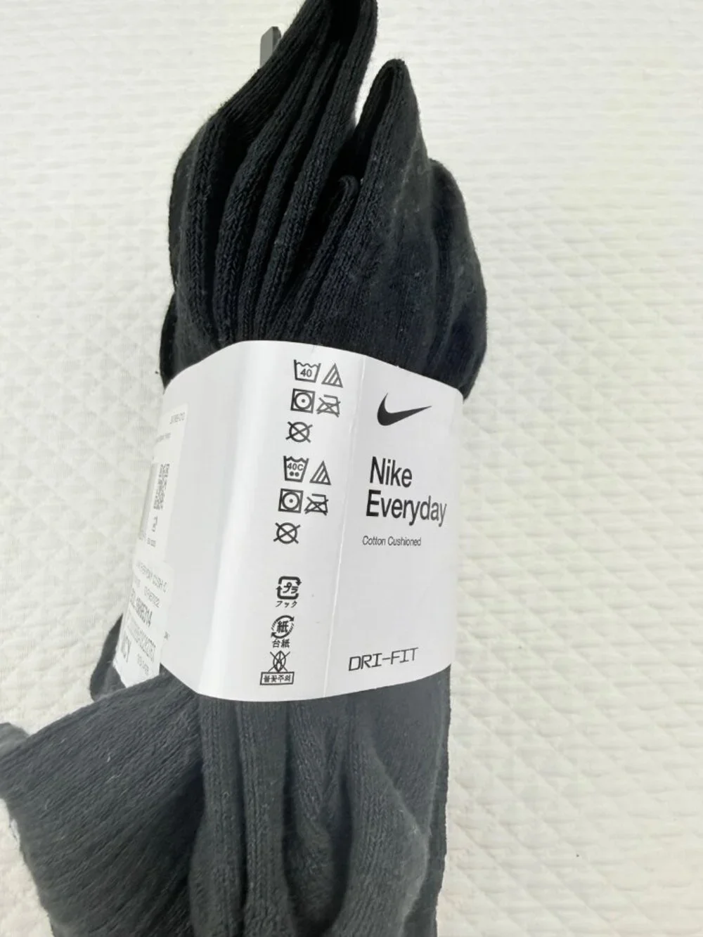 Nike Everyday Plus Dri-FIT Adult Unisex Cushioned 5 Pack Crew Socks Mens L (8-12